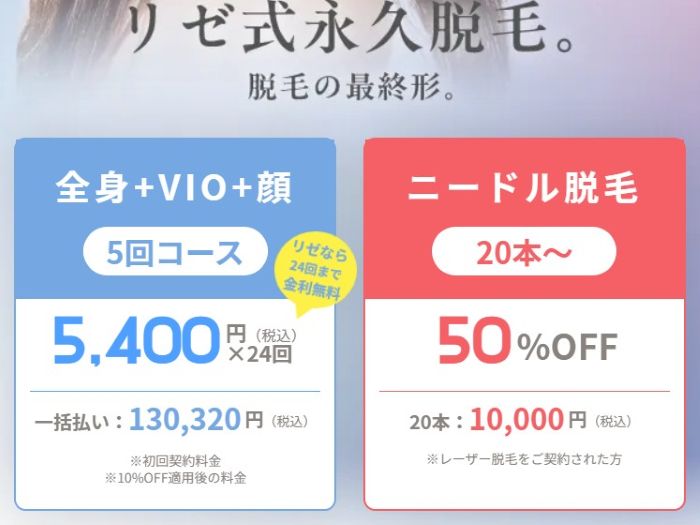 リゼクリニックキャンペーン料金