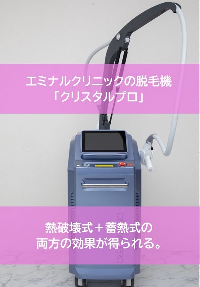 エミナルクリニック機械「クリスタルプロ」