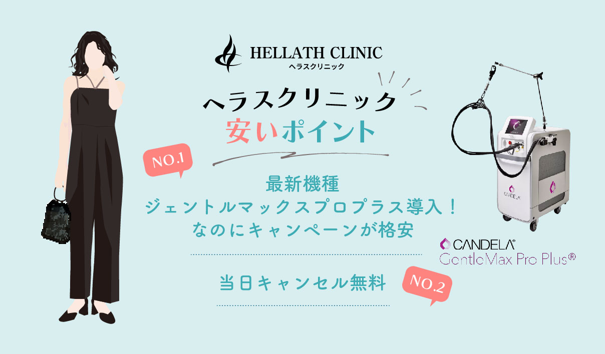 ヘラスクリニックのジェントルマックスプロが安いポイント